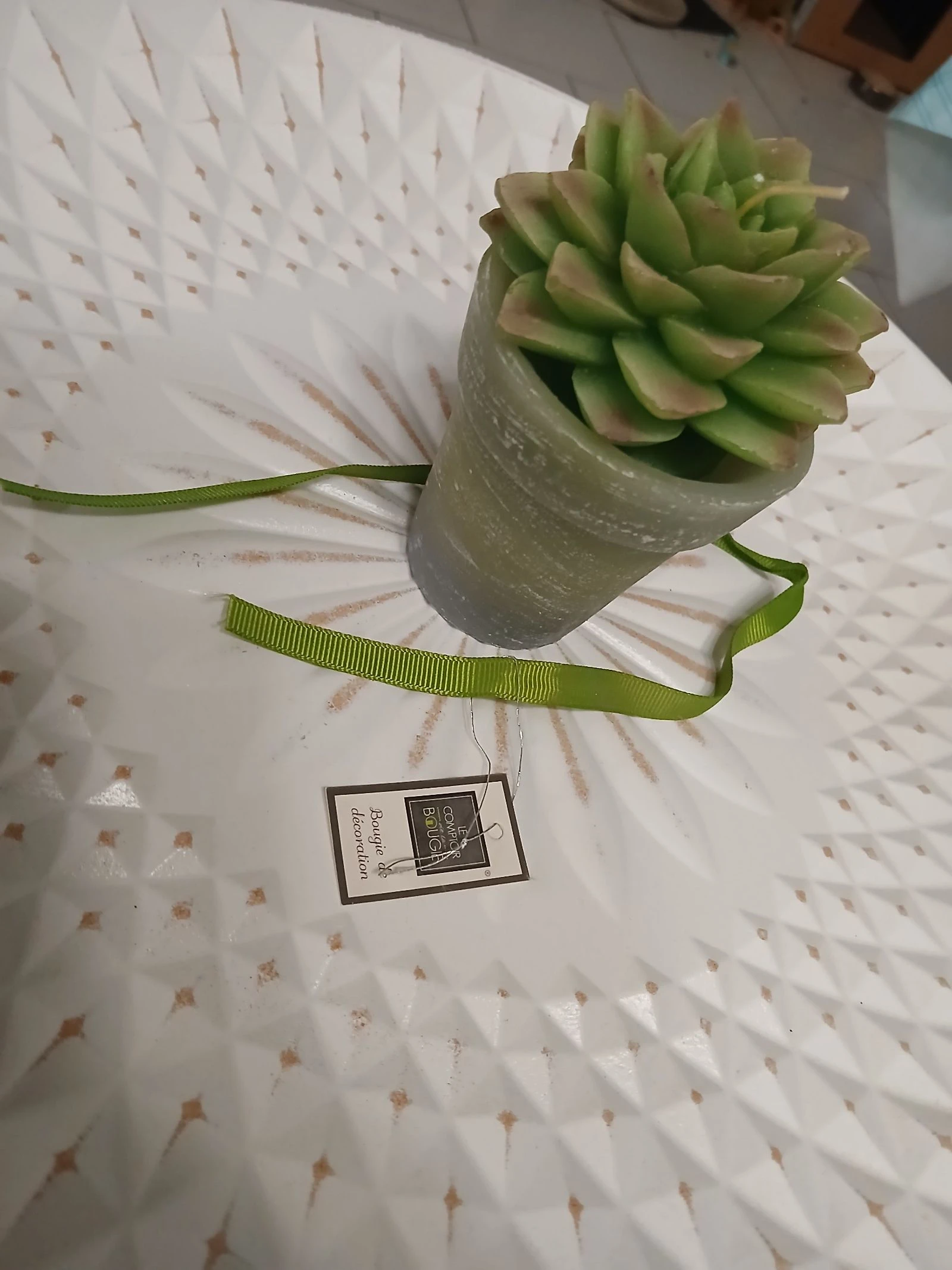 Bougie sculptée de Decoration